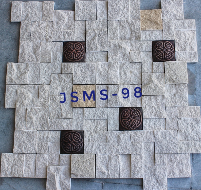 Stone Mosaic Tile For Wall TV Unit